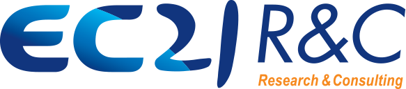 이씨이십일알앤씨 로고