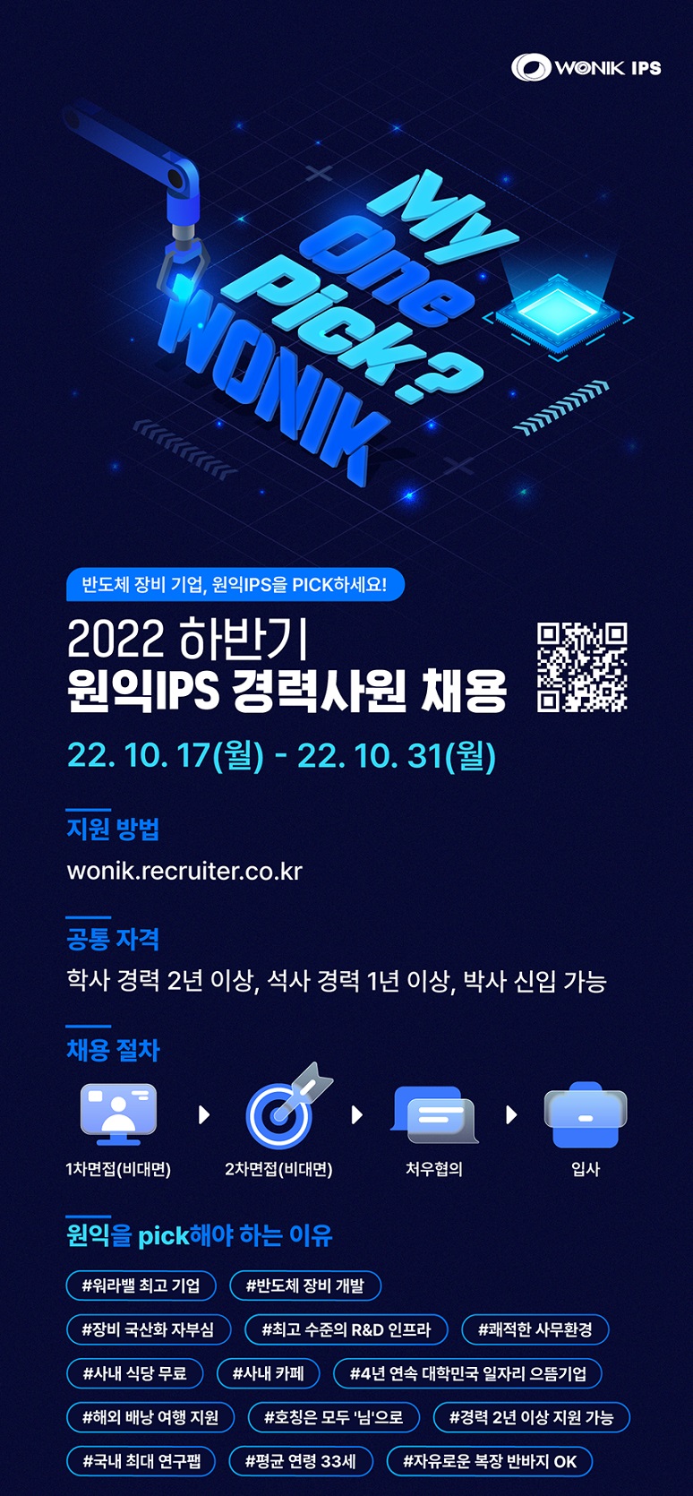 원익아이피에스 채용공고 2022 하반기 경력사원 채용 | 자소서 문항, 지원자 스펙 분석까지