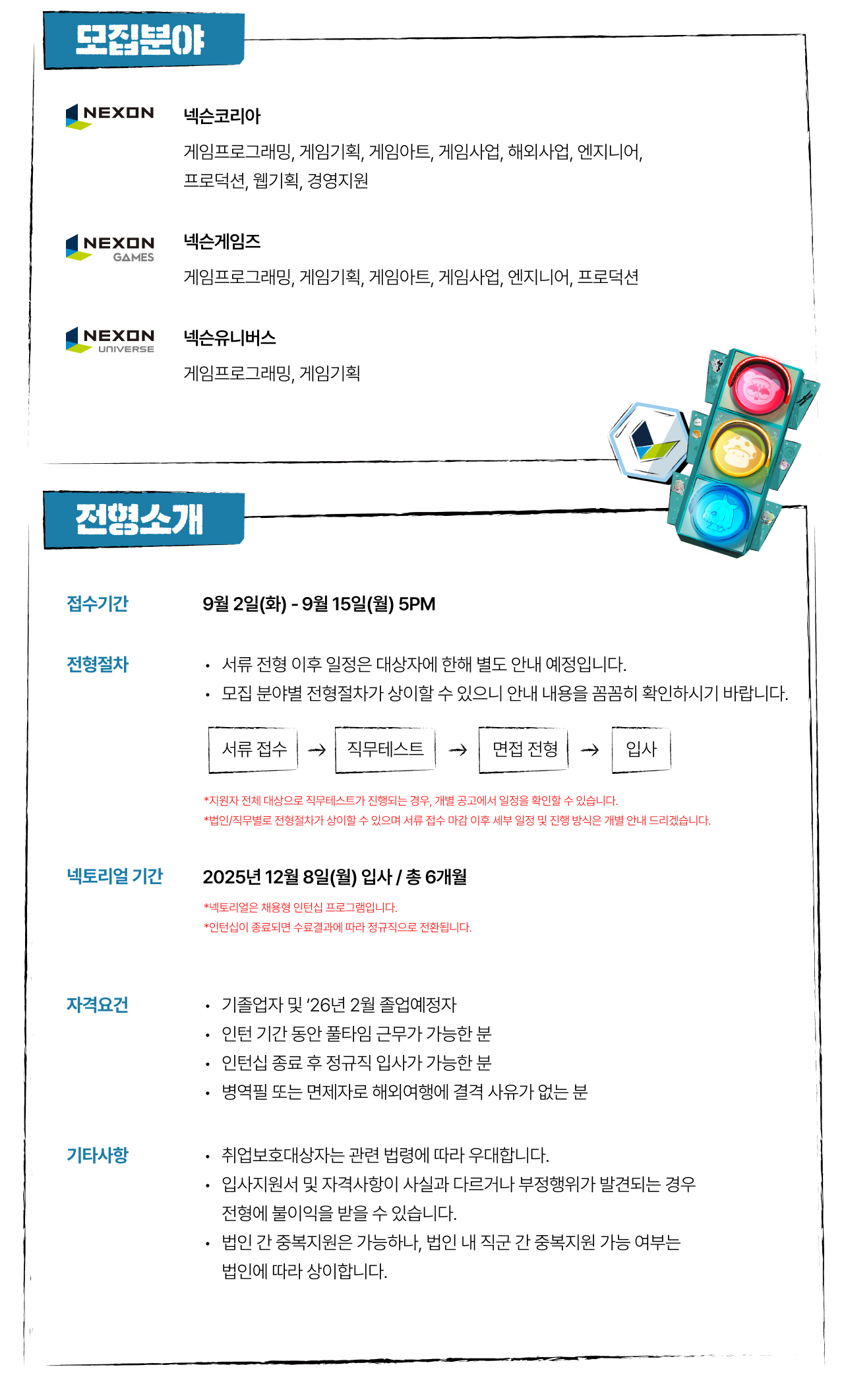 넥슨코리아 2025 넥슨컴퍼니 채용형 인턴십