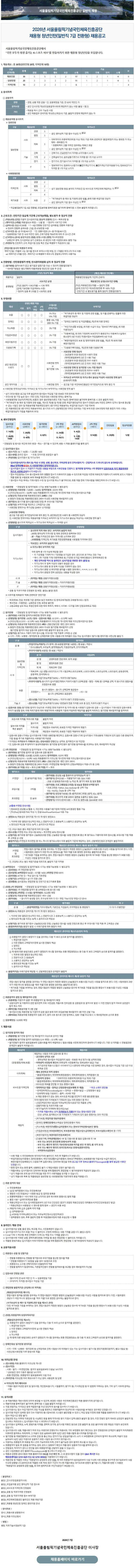 국민체육진흥공단(KSPO) 2026년 채용형 청년인턴(일반직 7급 전환형) 채용공고