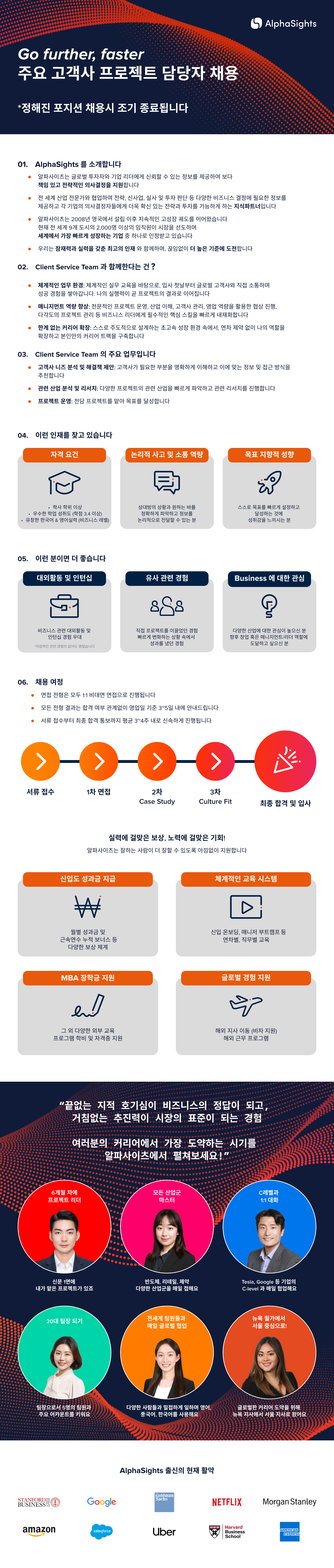 알파사이츠 주요 고객사 프로젝트 담당자 채용