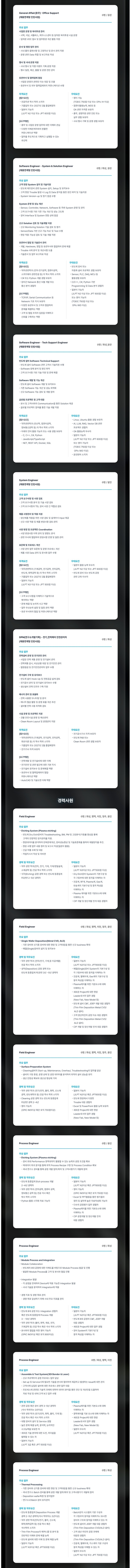 도쿄일렉트론코리아 2026년 하반기 채용